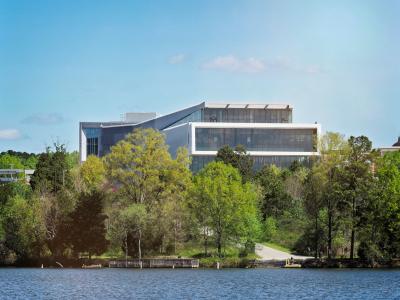 Hunt Library and Lake